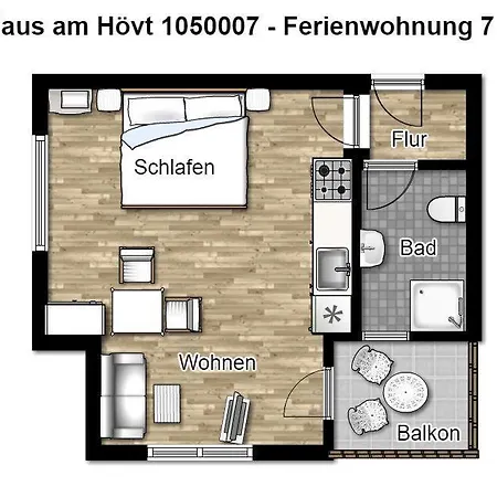 Haus Am Hoevt - 7 Daire Goehren (Ruegen)
